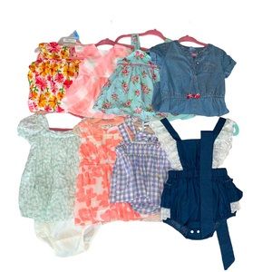 Spring casual baby girl sizes 0-6/3-6/6/6-9 months bundle *Less than $4/each*